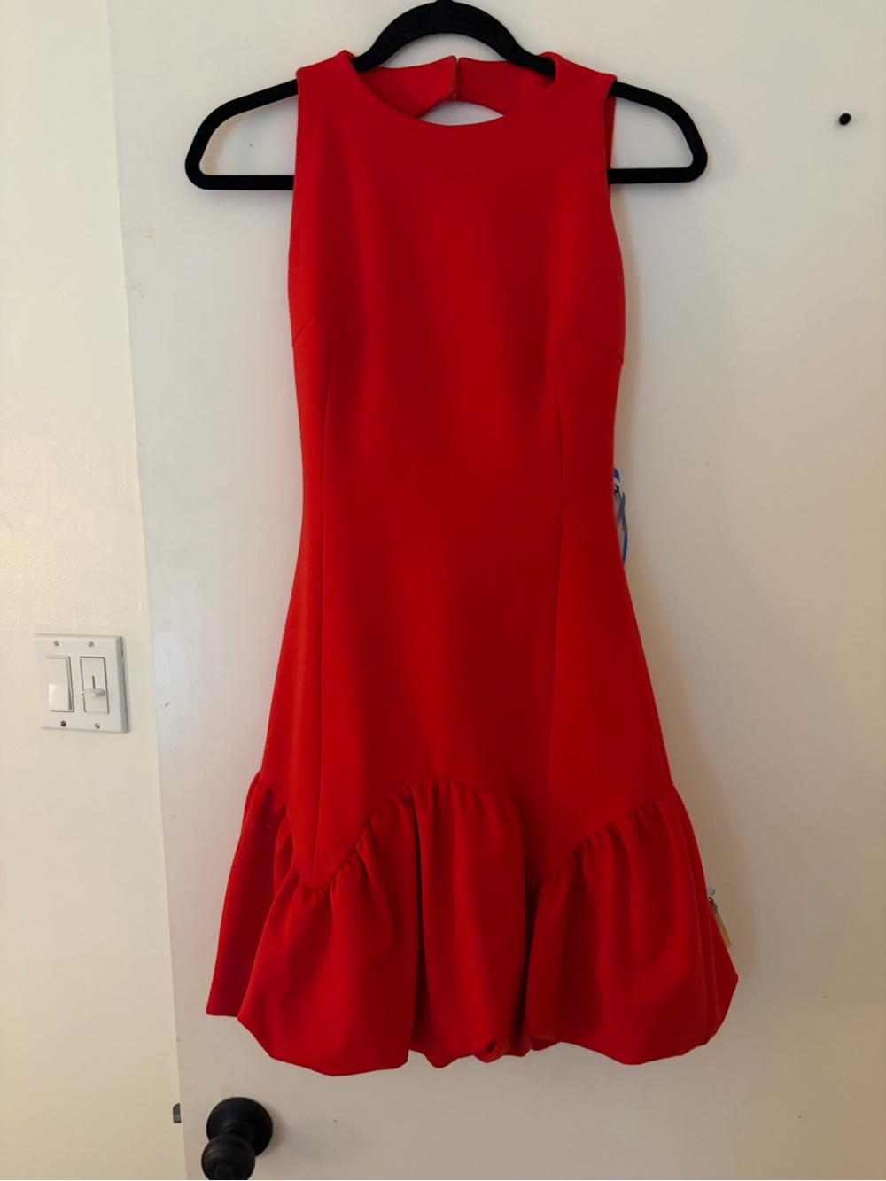 Elliatt Red Mini Dress with Ruffled Hem
